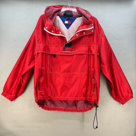 Tommy Hilfiger Other - Tommy Hilfiger Men's Quarter Zip Jacket Size Large Pullover Y2K Windbreaker